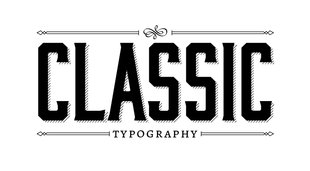 3classicatypography