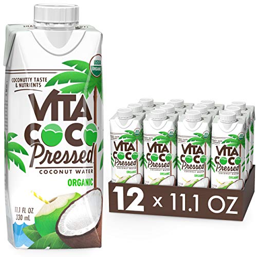 Vita Coco Organic Coconut Water, Pressed â„¢ | More "Coconutty" Flavor | Natural Electrolytes | Vital Nutrients | 11.1 Fl Oz (Pack of 12)