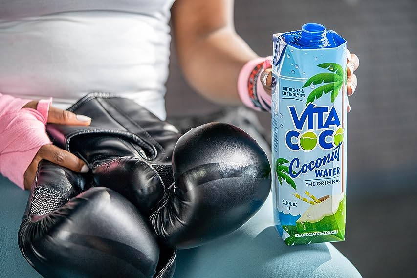 Image by Vita Coco. You're going to need the big size of coconut water after 12 rounds at the gym. We aren't really speaking from personal experience. It's just a guess.