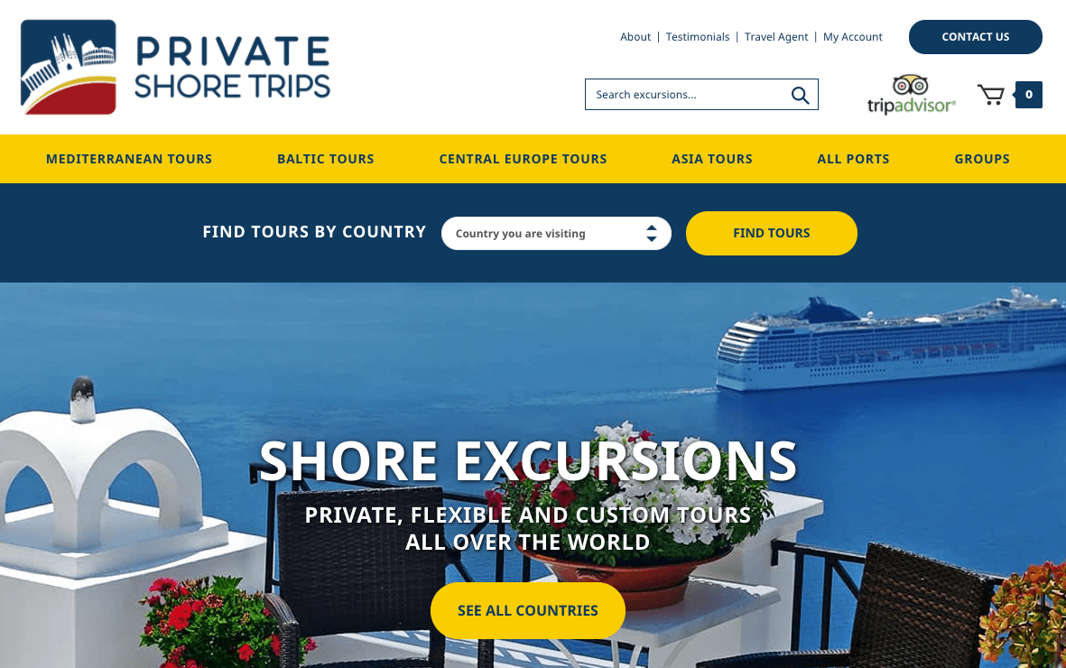 Private Shore Trips website.