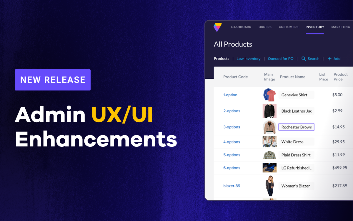 Volusion Releases New Admin UX/UI Enhancements for 2022