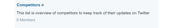Twitter competitor monitoring